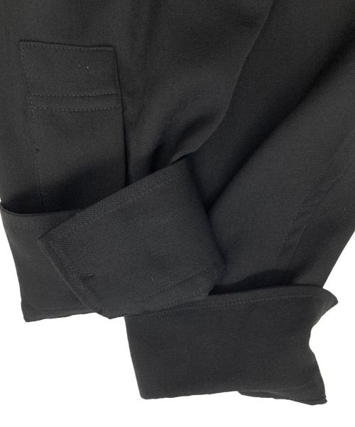 Yohji Yamamoto pour homme（ヨウジヤマモト プールオム）Yohji Yamamoto pour homme (ヨウジヤマモト プールオム) シワギャバトッパーシャツ ブラック サイズ:3の古着・服飾アイテム