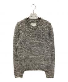 Maison Margiela（メゾンマルジェラ）の古着「クルーネックジャガードニット」｜グレー