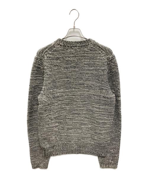 Maison Margiela（メゾンマルジェラ）Maison Margiela (メゾンマルジェラ) クルーネックジャガードニット グレー サイズ:1の古着・服飾アイテム