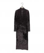 JOHN LAWRENCE SULLIVANジョン ローレンス サリバン）の古着「Chenille yarn knit dress」｜グレー
