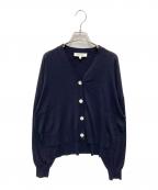 ENFOLDエンフォルド）の古着「BOX V-NECK CARDIGAN」｜ネイビー