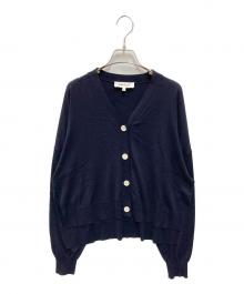 ENFOLD（エンフォルド）の古着「BOX V-NECK CARDIGAN」｜ネイビー