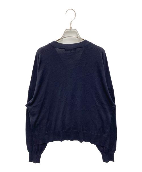 ENFOLD（エンフォルド）ENFOLD (エンフォルド) BOX V-NECK CARDIGAN ネイビー サイズ:38の古着・服飾アイテム