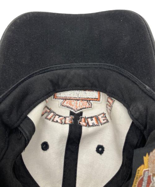 HARLEY-DAVIDSON（ハーレーダビッドソン）HARLEY-DAVIDSON (ハーレーダビッドソン) ［古着］刺繍キャップ ブラックの古着・服飾アイテム