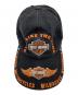 HARLEY-DAVIDSON（ハーレーダビッドソン）の古着「［古着］刺繍キャップ」｜ブラック