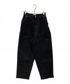 Obladaオブラダ）の古着「DOUBLE KNEE PANTS」｜ブラック