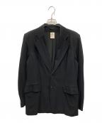 ANN DEMEULEMEESTERアンドゥムルメステール）の古着「ウールレーヨン2Bテーラードジャケット」｜ブラック