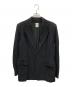 ANN DEMEULEMEESTER（アンドゥムルメステール）の古着「ウールレーヨン2Bテーラードジャケット」｜ブラック
