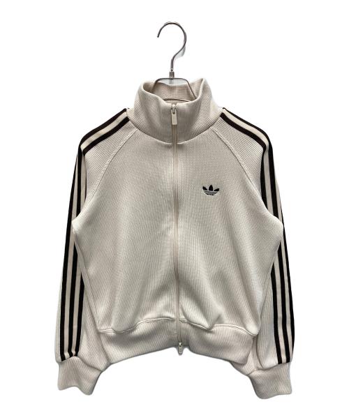 adidas（アディダス）adidas (アディダス) ニット バルーン トラックトップ アイボリー サイズ:Mの古着・服飾アイテム