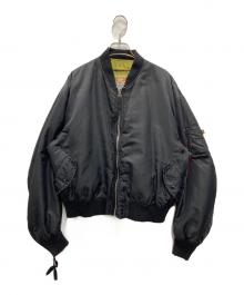 424×ALPHA×SLAM JAM（フォートゥーフォー×アルファ×サイアム ジャム）の古着「MA-1 PRINTED BOMBERJACKET」｜ブラック