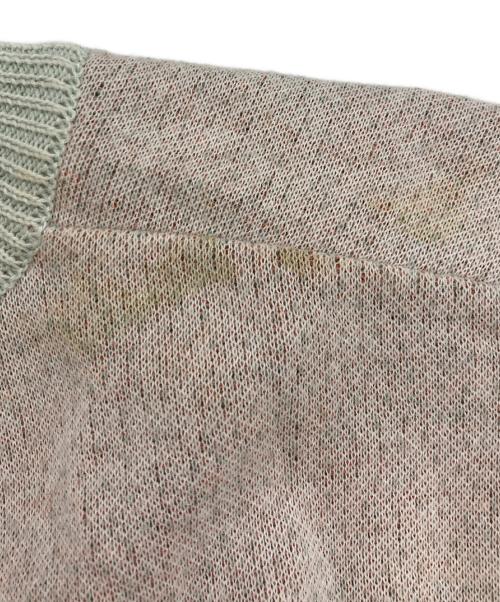 SOSHIOTSUKI（ソウシ オオツキ）SOSHIOTSUKI (ソウシ オオツキ) 100YEN KNIT総柄薄手ニット ベージュ サイズ:46の古着・服飾アイテム