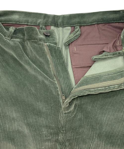 SOSHIOTSUKI（ソウシ オオツキ）SOSHIOTSUKI (ソウシ オオツキ) DOUBLE BELTLOOP CORDUROY PANT オリーブ サイズ:Lの古着・服飾アイテム