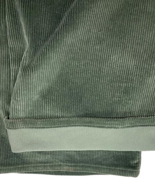 SOSHIOTSUKI（ソウシ オオツキ）SOSHIOTSUKI (ソウシ オオツキ) DOUBLE BELTLOOP CORDUROY PANT オリーブ サイズ:Lの古着・服飾アイテム