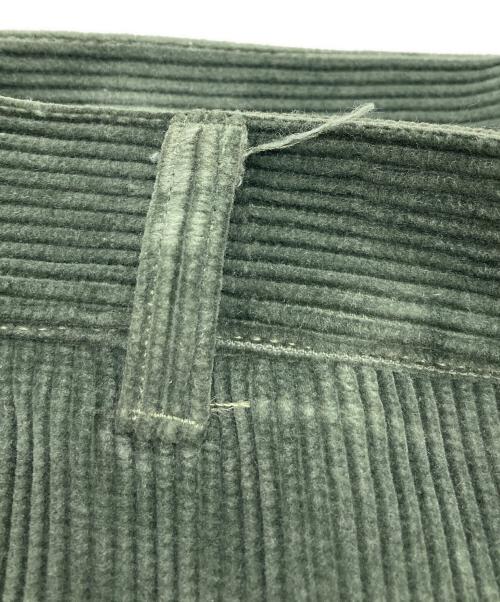 SOSHIOTSUKI（ソウシ オオツキ）SOSHIOTSUKI (ソウシ オオツキ) DOUBLE BELTLOOP CORDUROY PANT オリーブ サイズ:Lの古着・服飾アイテム