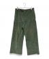 SOSHIOTSUKI（ソウシ オオツキ）の古着「DOUBLE BELTLOOP CORDUROY PANT」｜オリーブ