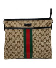 GUCCI（グッチ）の古着「GGキャンバス シェリーライン ショルダーバッグ」｜ベージュ