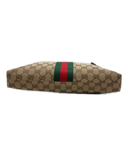 GUCCI（グッチ）GUCCI (グッチ) GGキャンバス シェリーライン ショルダーバッグ ベージュの古着・服飾アイテム