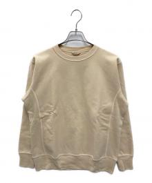 AURALEE（オーラリー）の古着「製品染め クルーネックスウェット」｜ベージュ