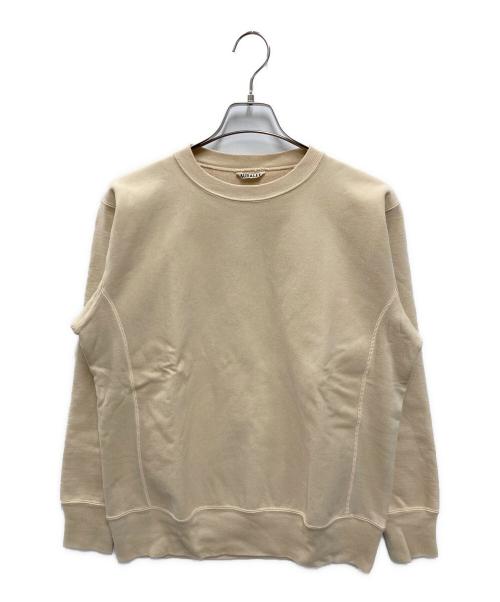 AURALEE（オーラリー）AURALEE (オーラリー) 製品染め クルーネックスウェット ベージュ サイズ:3の古着・服飾アイテム