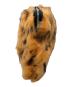 CELINE (セリーヌ) Leopard Print Shearling Soho Clutch Pouch Bag ブラウン×ブラック：18000円