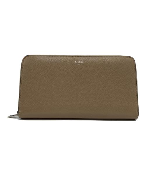 CELINE（セリーヌ）CELINE (セリーヌ) ラージマルチファンクション 長財布 ベージュの古着・服飾アイテム