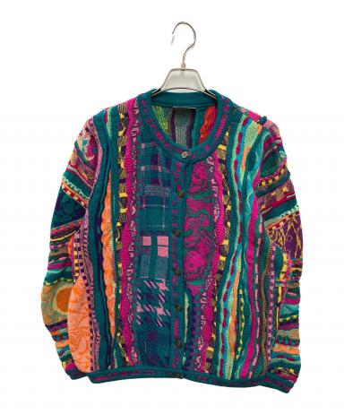 中古・古着通販】COOGI (クージー) 3Dニットカーディガン マルチカラー