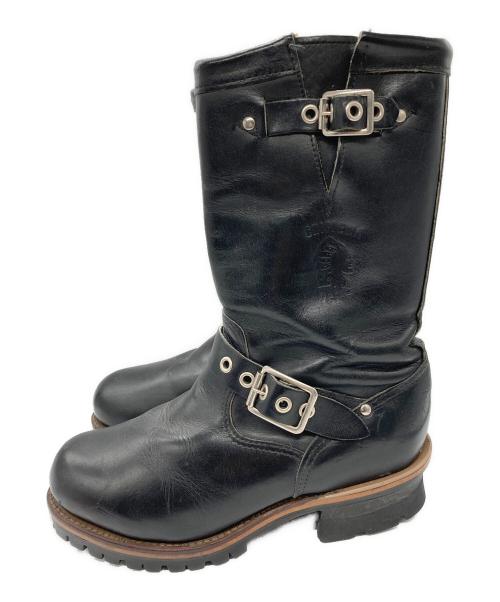 CHIPPEWA（チペワ）CHIPPEWA (チペワ) エンジニアブーツ ブラック サイズ:6Dの古着・服飾アイテム
