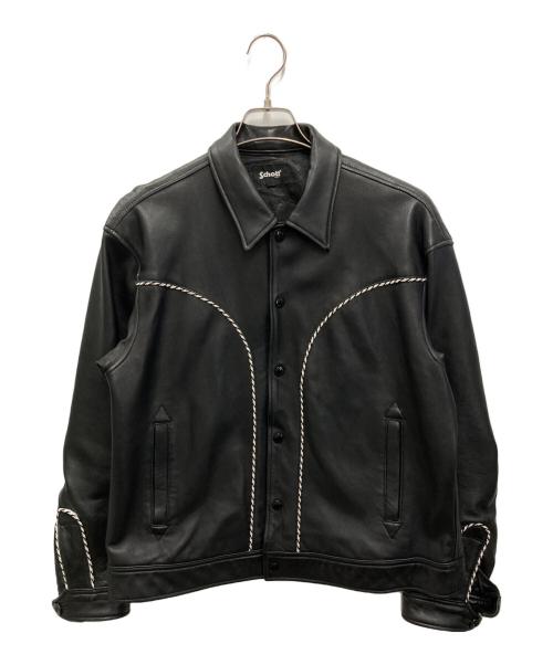 Schott（ショット）Schott (ショット) WESTERN LEATHER JACKET ブラック サイズ:Mの古着・服飾アイテム