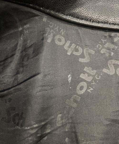 Schott（ショット）Schott (ショット) WESTERN LEATHER JACKET ブラック サイズ:Mの古着・服飾アイテム
