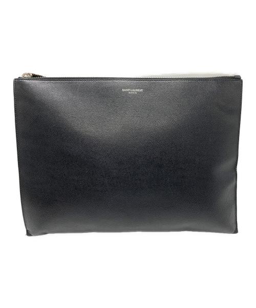 Saint Laurent Paris（サンローランパリ）Saint Laurent Paris (サンローランパリ) クラッチバッグ ブラックの古着・服飾アイテム