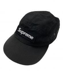 SUPREME×HALLEY STEVENSONS（シュプリーム×ハリー・スティーブンソン）の古着「ワックス コットン キャンプ キャップ」｜ブラック