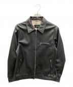 BURBERRY BLACK LABELバーバリーブラックレーベル）の古着「ラムレザージャケット」｜ブラック