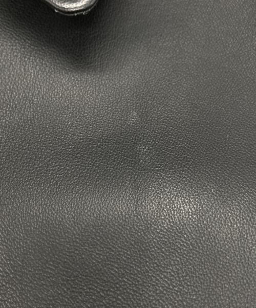 BURBERRY BLACK LABEL（バーバリーブラックレーベル）BURBERRY BLACK LABEL (バーバリーブラックレーベル) ラムレザージャケット ブラック サイズ:Lの古着・服飾アイテム
