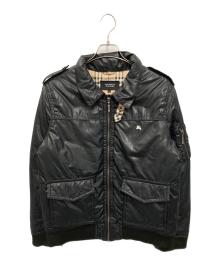 BURBERRY BLACK LABEL（バーバリーブラックレーベル）の古着「ダウンジャケット」｜ブラック