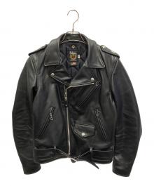 Schott（ショット）の古着「ダブルライダースジャケット」｜ブラック