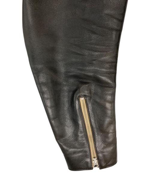 SUNSET BAY（サンセット ベイ）SUNSET BAY (サンセット ベイ) CLYDE ホースハイドレザージャケット ブラック サイズ:6の古着・服飾アイテム