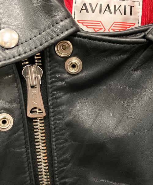 Lewis Leathers（ルイスレザース）Lewis Leathers (ルイスレザース) COMME des GARCONS (コムデギャルソン) LIGHTNING FOREVERダブルライダースジャケット ブラック サイズ:40の古着・服飾アイテム