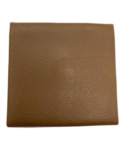 HERMES（エルメス）HERMES (エルメス) バスティアコインケース ヴォーエプソン ベージュの古着・服飾アイテム