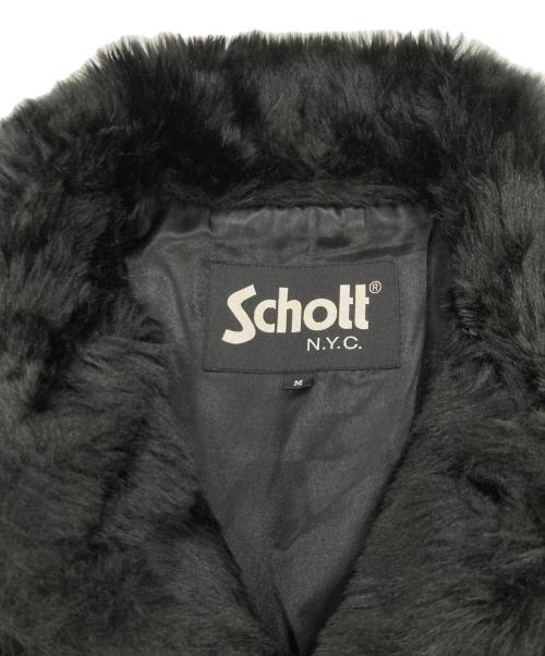 Schott（ショット）Schott (ショット) BOA SINGLE PEA COAT ブラック サイズ:Mの古着・服飾アイテム