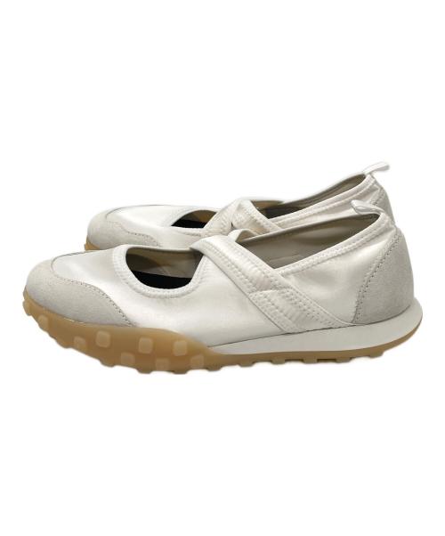 JIL SANDER（ジルサンダー）JIL SANDER (ジルサンダー) Moon cross over balet flats ホワイト サイズ:SIZE 38の古着・服飾アイテム