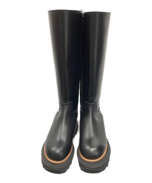 sacai（サカイ）sacai (サカイ) LONG BOOTS ブラック サイズ:38の古着・服飾アイテム