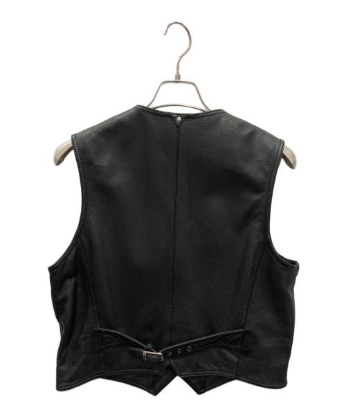HARLEY-DAVIDSON（ハーレーダビッドソン）HARLEY-DAVIDSON (ハーレーダビッドソン) 【古着】レザーベスト ブラック サイズ:Lの古着・服飾アイテム