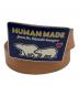 HUMAN MADE（ヒューマンメイド）の古着「SOUVENIR LEATHER BELT」｜ブルー×ブラウン