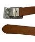 中古・古着 HUMAN MADE (ヒューマンメイド) SOUVENIR LEATHER BELT ブルー×ブラウン：15000円