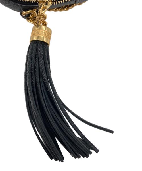 Saint Laurent Paris（サンローランパリ）Saint Laurent Paris (サンローランパリ) ルー・シェブロン レザー カメラ クロスボディバッグ ブラックの古着・服飾アイテム