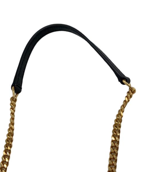 Saint Laurent Paris（サンローランパリ）Saint Laurent Paris (サンローランパリ) ルー・シェブロン レザー カメラ クロスボディバッグ ブラックの古着・服飾アイテム