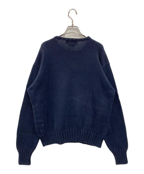 POLO RALPH LAUREN（ポロ・ラルフローレン）POLO RALPH LAUREN (ポロ・ラルフローレン) 星条旗 コットンニット ネイビー サイズ:Lの古着・服飾アイテム