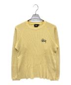 stussyステューシー）の古着「BASIC STÜSSY THERMAL」｜ベージュ