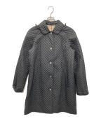 BURBERRYバーバリー）の古着「裏ノバチェックキルティングコート」｜ブラック