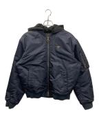 GUESSゲス）の古着「John Bomber Jacket」｜ネイビー